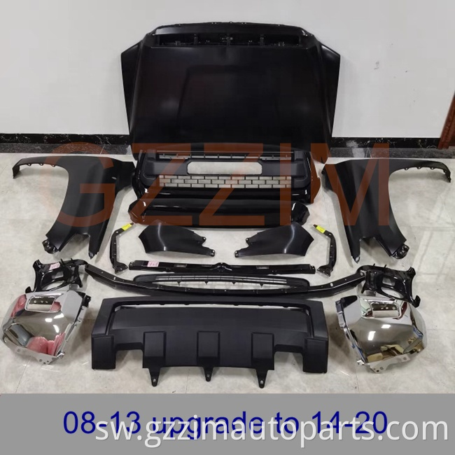 Car Front Bumper Facelift Wide Conversion Bodykit Body Kit For Tundra2008 2013 Upgrade To 2014 20203